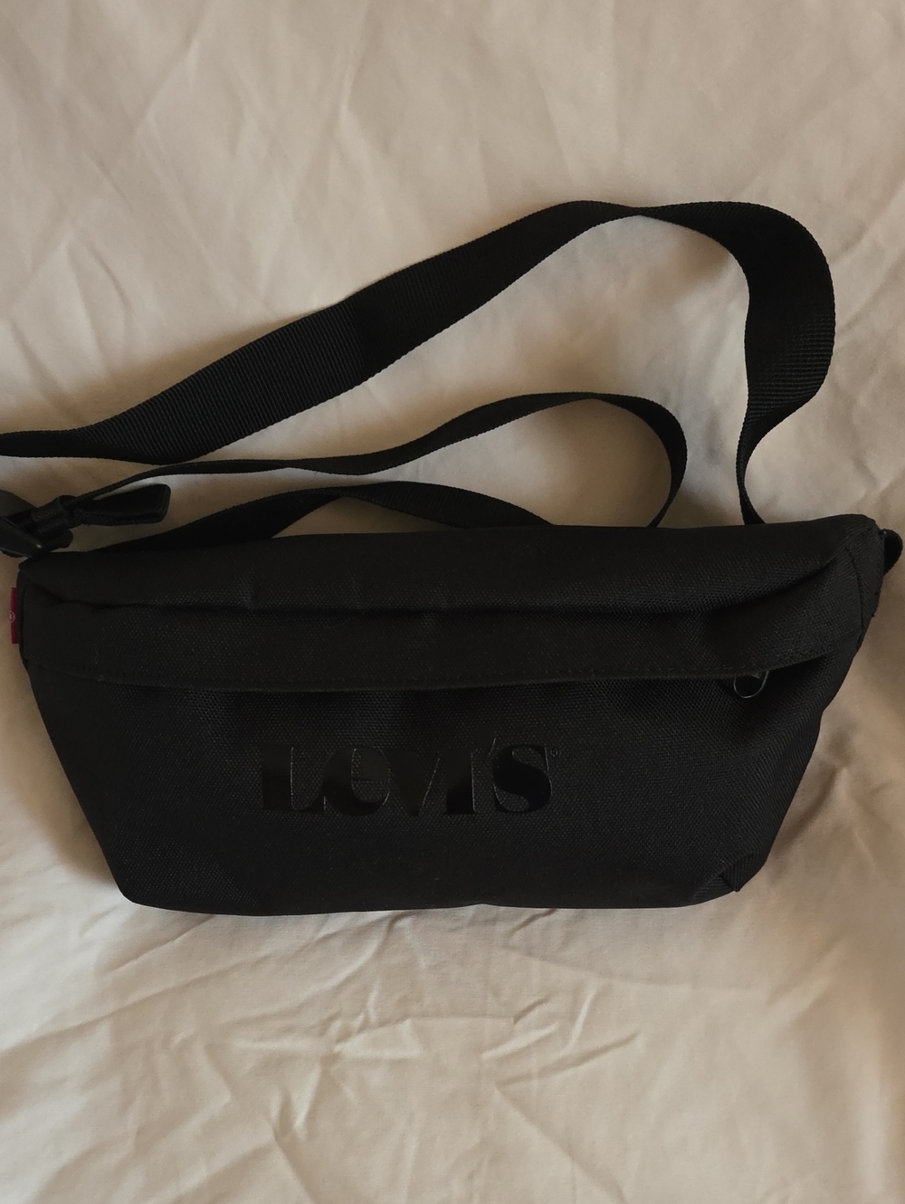 Levi's Black Embossed Logo Sling Fanny Bag
